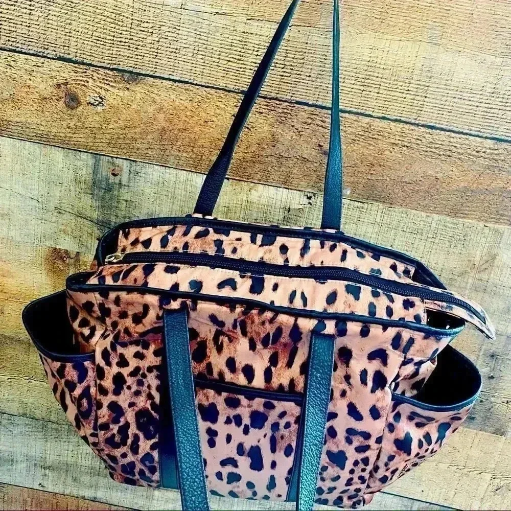 Rebecca Minkoff Marissa Leopard Nylon Diaper Bag